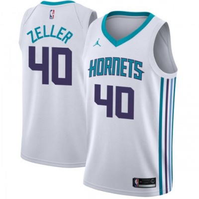 Nike Charlotte Hornets #40 Cody Zeller White Youth NBA Jordan Swingman Association Edition Jersey
